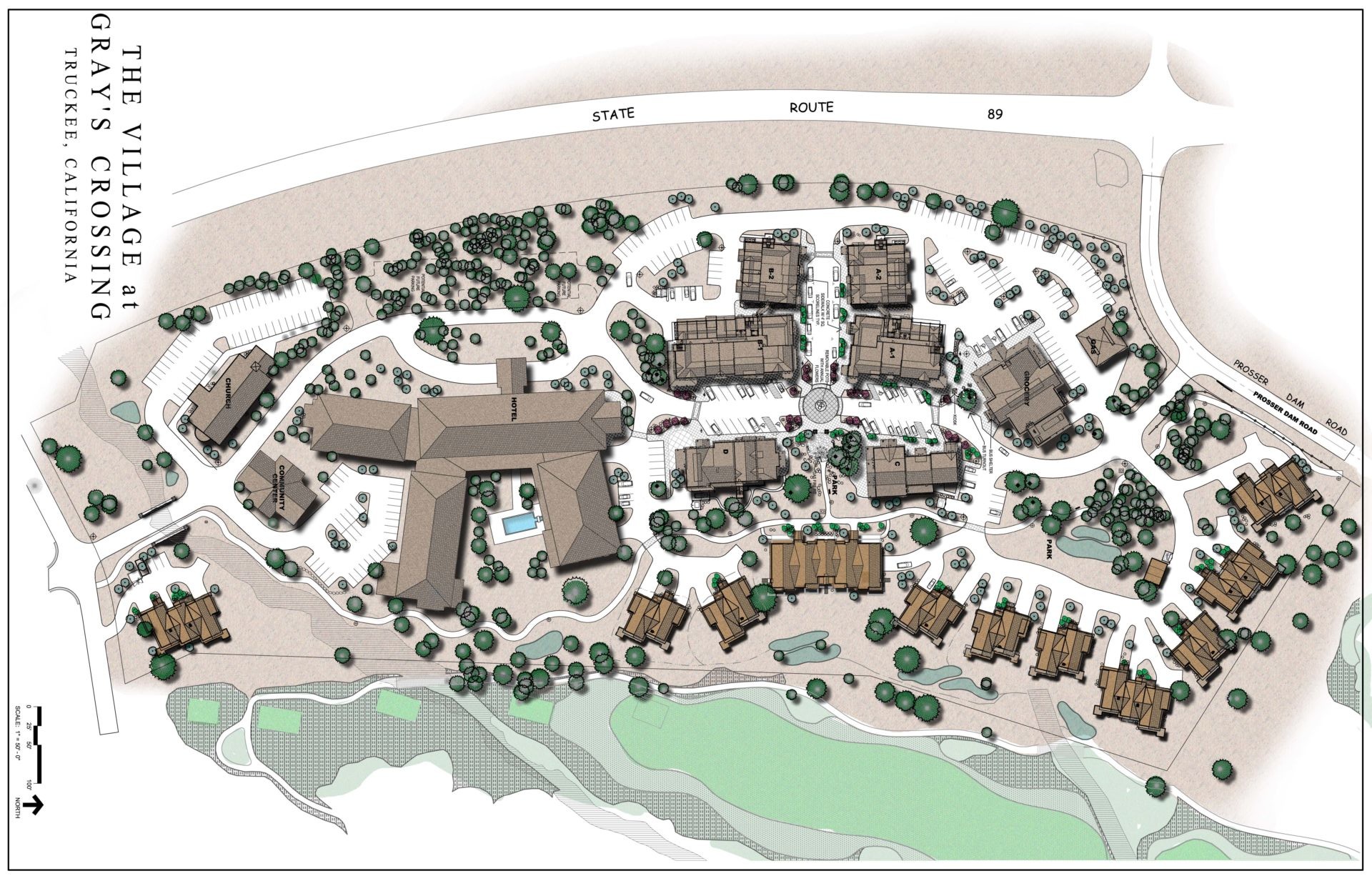 Village at Gray's Crossing map rendering